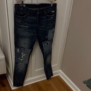 Ralph Lauren Tompkins Patchwork Skinny Jeans